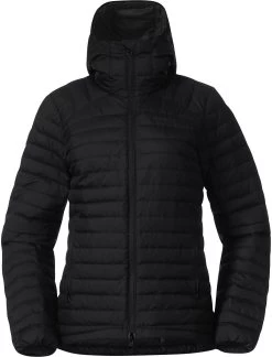 Bergans Lava Light Down Jacket With Hood Women, Petroleumsgr&oslash;n