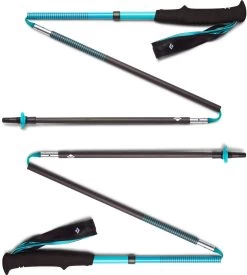 Black Diamond Distance Carbon Z St&aelig;nger Damer, Sort/bl&aring;