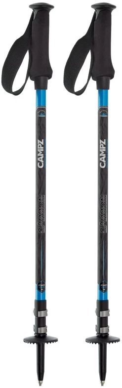 CAMPZ Komperdell Powerlock Vandrestave Wezen, Gr&aring;/bl&aring;