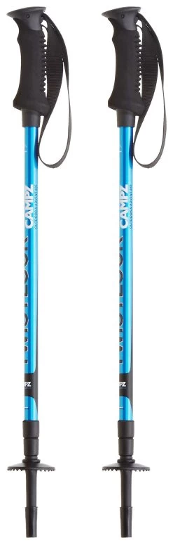 CAMPZ Komperdell Twistlock Vandrestave, Bl&aring;/sort