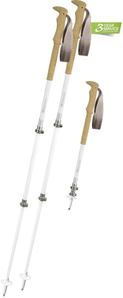 Komperdell Borea Carbon PRO Trekking Poles Women, Hvid
