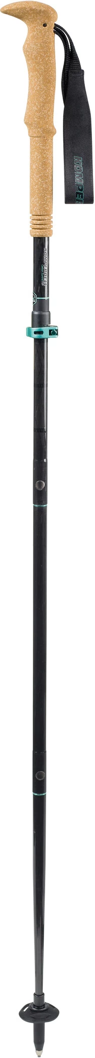 Komperdell Carbon FXP.4 Summit Vario Compact Trekking Poles, Sort/brun