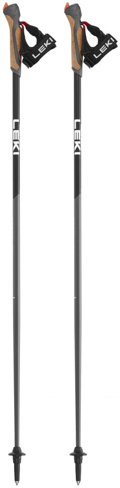 LEKI Response Nordic Walking Poles, Gr&aring;/sort