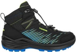 Lowa Zirrox GTX Mid Sko B&oslash;rn, Sort/gr&oslash;n